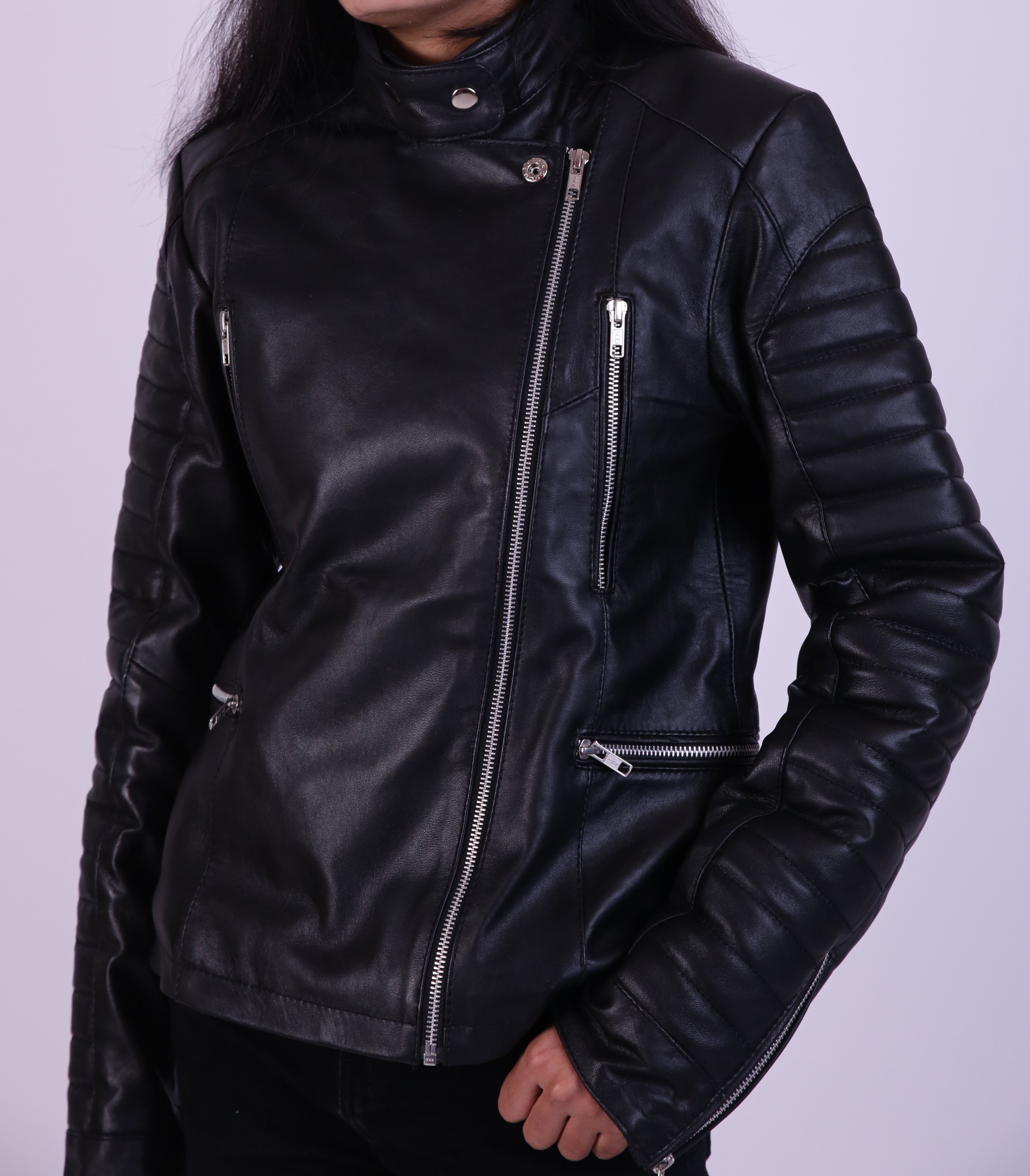 Women's Lambskin Leather Motorcycle Jackets – Fare Leather
